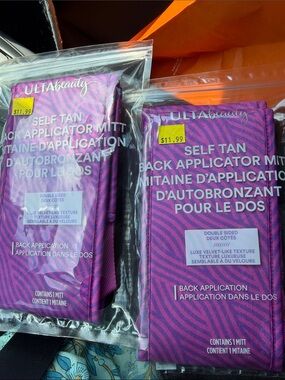 ULTA Beauty Self Tan Back Applicator Mitt - Purple Set of 2